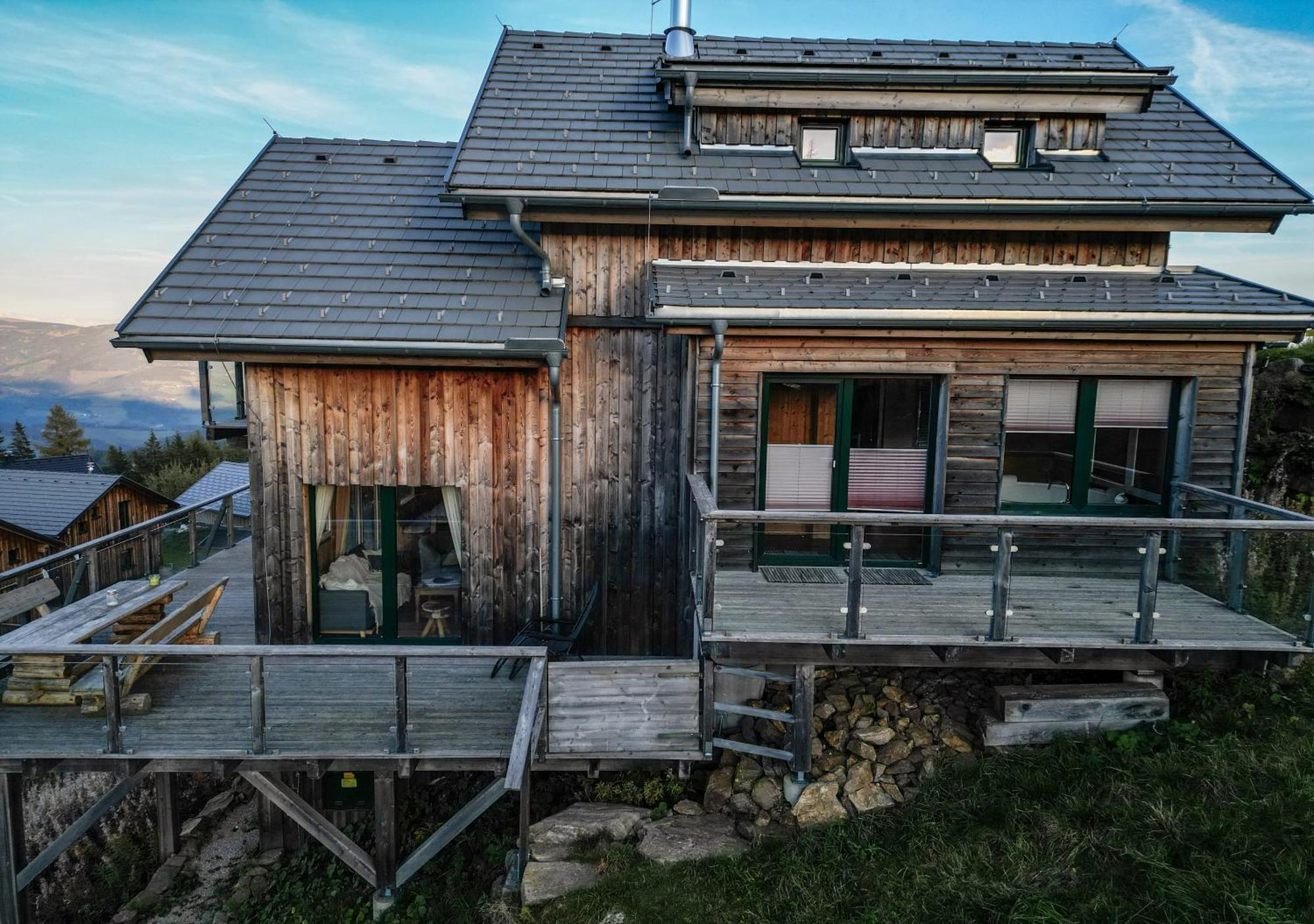 1A Chalet "Wolke" Wandern, Grillen, Wellness Im Traumhaus Wolfsberg Extérieur photo
