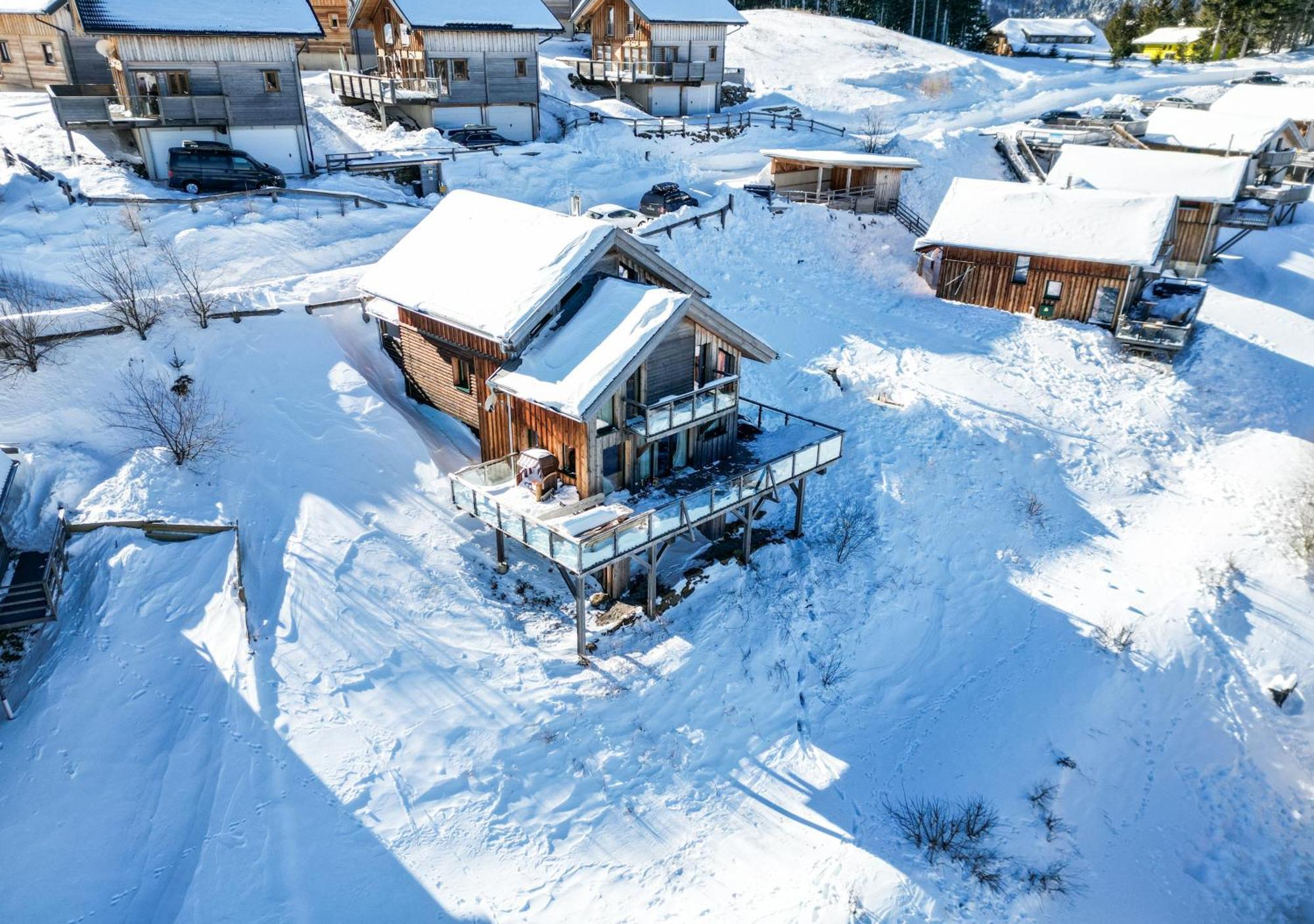 1A Chalet "Wolke" Wandern, Grillen, Wellness Im Traumhaus Wolfsberg Extérieur photo